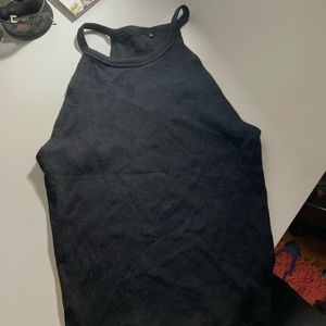 black brandy melville crop halter top/ halter tank